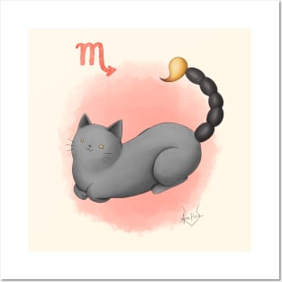 Zodiacat Scorpio Posters and Art